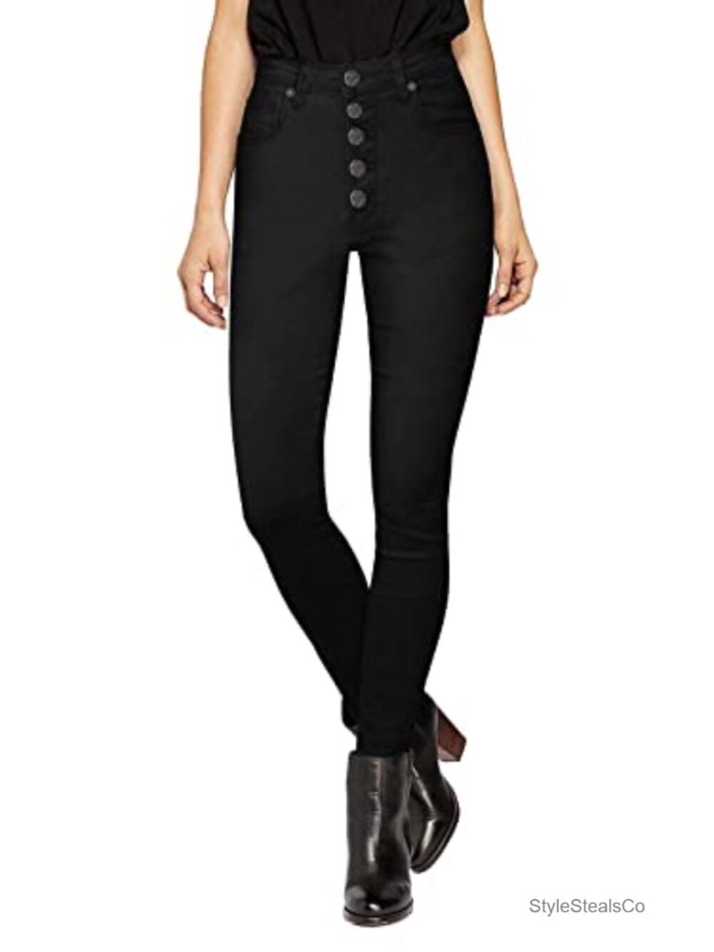 Women's Classic Skinny Jeans Stretch Denim Mid Rise